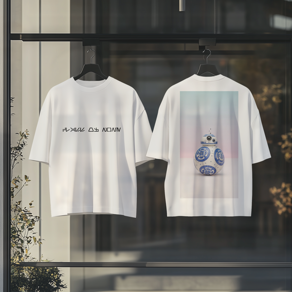 BB-8 Vert Oversize Deep Drop Shoulder Tee - 200 GSM
