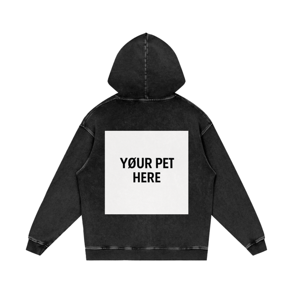 Custom Pet Acid Wash Oversize Hoodie - 420 GSM