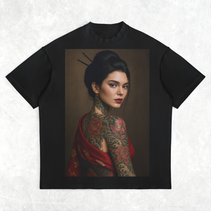 ケンダル Oversize Deep Drop Shoulder Tee - 200 GSM