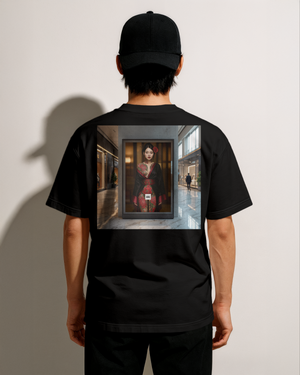 Kurenai (紅) Sign Oversize Deep Drop Shoulder Tee - 200 GSM