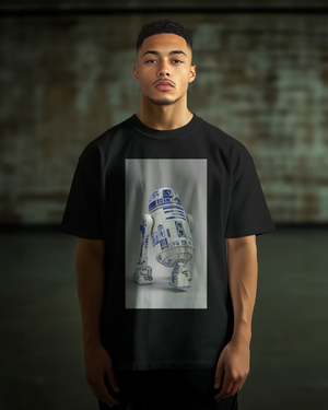 R2-D2 Oversize Deep Drop Shoulder Tee - 200 GSM