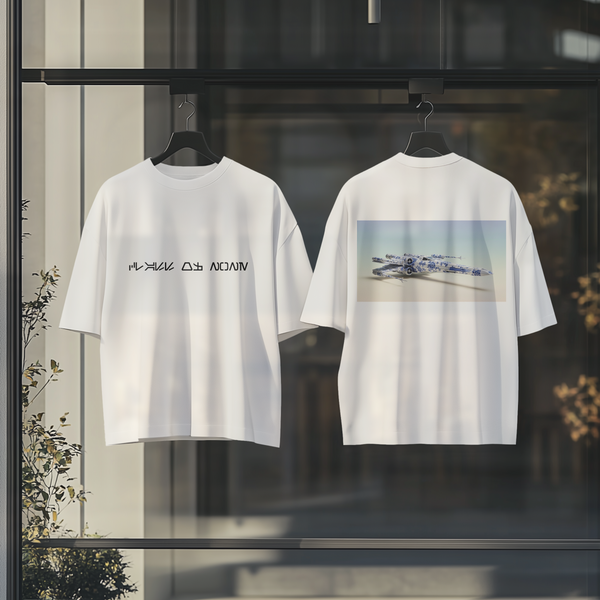 X-Wing Oversize Deep Drop Shoulder Tee - 200 GSM