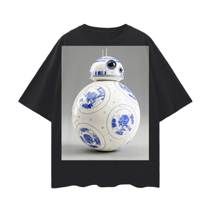 BB-8 Oversize Deep Drop Shoulder Tee - 200 GSM