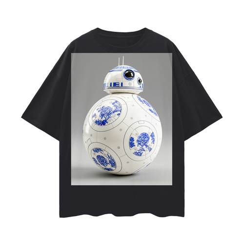 BB-8 Oversize Deep Drop Shoulder Tee - 200 GSM